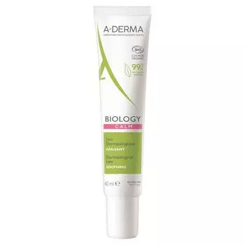 Флюид для хрупкой кожи лица успокаивающий смягчающий Biology A-derma/А-дерма туба 40мл