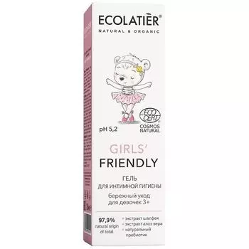 Гель для интимной гигиены Girls' Friendly 3+ (Ecocert), Ecolatier baby 150 мл