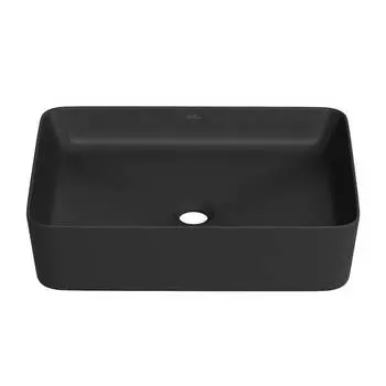 Раковина накладная Wellsee Mint 338104000 черная матовая