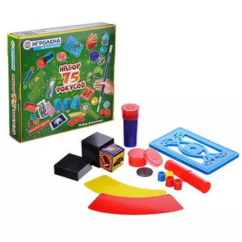 ИГРОЛЕНД Игра настольная "Набор фокусника-2", пластик, бумага, 27х5,6х25см