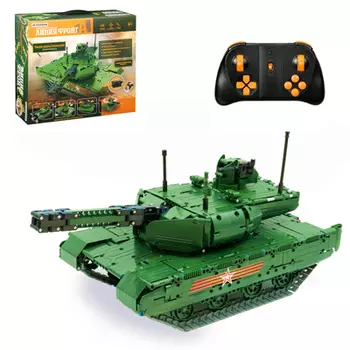 ИГРОЛЕНД Модель сборная РУ конструктор "Танк "Линия Фронта", 2АА, ABS, 40х35х13см
