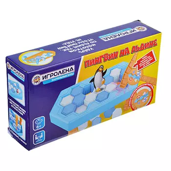 ИГРОЛЕНД Игра настольная "Пингвины на льдине", пластик, 24х12х5,5см