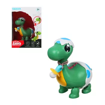 ИГРОЛЕНД Игрушка музыкальная милашка Дино, звук, движение, ABS, З/У USB, 13х18х11см