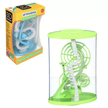 ИГРОЛЕНД Головоломка 3D лабиринт, пластик, 13х21см, 2 дизайна