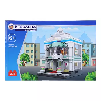 ИГРОЛЕНД Город Конструктор Городские здания, 222-346дет., ABS, 28х18х4см