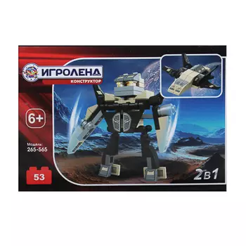 ИГРОЛЕНД Конструктор "Герои Галактики", 53-66 дет., ABS, 8-9х15х3,7-4см, 6 дизайнов