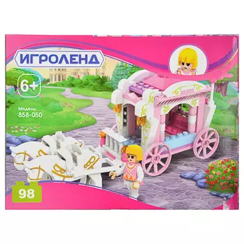 ИГРОЛЕНД Конструктор "Истории Подружек", 98дет., пластик, 20х15х5см
