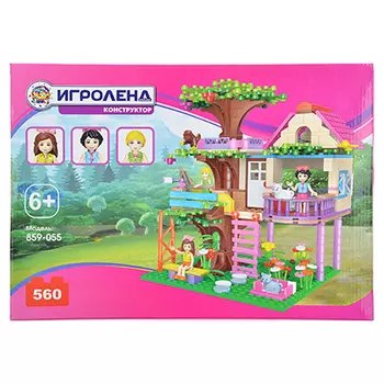 ИГРОЛЕНД Конструктор "История подружек", 560 дет., пластик, 35х25х5см