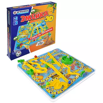 ИГРОЛЕНД Игра настольная 3D-змейки, пластик, 31,5х31,5х5,5см