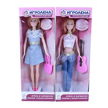 ИГРОЛЕНД Кукла с аксессуарами, 29см, пластик, полиэстер, 2 дизайна