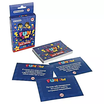 ИГРОЛЕНД Игра настольная карточная "Фанты", картон, 8х16х2см, 2 дизайна