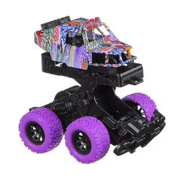 ИГРОЛЕНД Машина "Бигфут инерционный", ABS, 10х8,5х9см, 4 дизайна