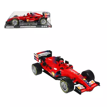 ИГРОЛЕНД Машинка гоночная, 1:12, свет, звук, инерция, 3LR44, пластик, 38х12х17см
