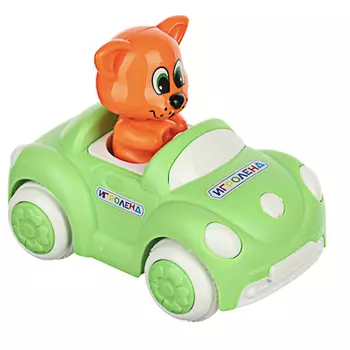 ИГРОЛЕНД Машинка инерционная с фигуркой, ABS, 10,4х6,7х8,2см