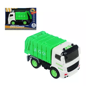 ИГРОЛЕНД Машинка "Спец.техника", свет, звук, инерция, AB, 3xAG13, 15х7,5х9см, 6 дизайнов