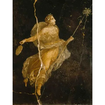 Ancient Roman Goddess Fresco Flora Antiquity Diana Flora and Victoria Poster Canvas Painting Wall Picture Home Living Room Decor 21cm30cm NoFrame