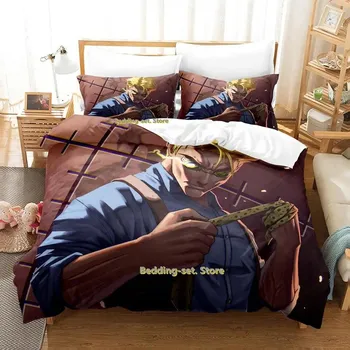Комплект постельного белья Jujutsu Kaisen Kento Nanami Single Twin Full Queen King Size Bed Set Adult Kid Bedroom Duvetcover Sets Anime 70x133cm 2pcs