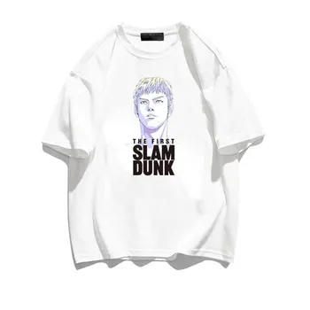 Уличная футболка унисекс из японского аниме Slam, модная футболка унисекс в стиле Харадзюку первой команды Xiangbei, футболка большого размера L