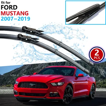 Щетки стеклоочистителя для Ford Mustang 2007 ~ 2019 2015 2016 2017 2018 2019 S550 EcoBoost Export GT