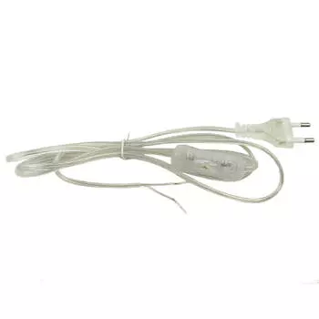 Шнур сетевой с вилкой и выключателем Uniel UCX-C11/02A-170 Clear UL-00004433