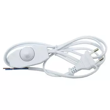 Шнур сетевой с вилкой и выключателем Uniel UCX-C30/02A-170 White UL-00004439