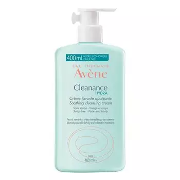 Крем для проблемной кожи лица и тела очищающий успокаивающий Hydra Cleanance Avene/Авен фл. 400мл