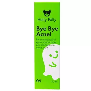 Крем для проблемной кожи лица против акне регенерирующий Bye Bye Acne! Holly Polly/Холли Полли 50мл