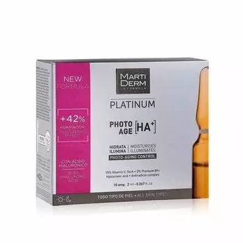 Сыворотка-уход коррекция фотостарения гиалуроновая кислота Platinum Martiderm/Мартидерм амп. 2мл 10шт