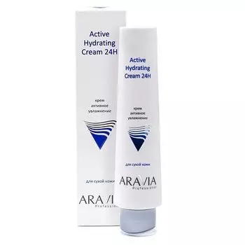 Крем для лица активное увлажнение 24H Aravia Professional/Аравия 100мл