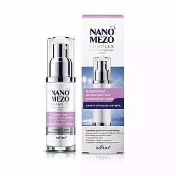 Крем для лица антивозрастной дневной Эффект нитевого лифтинга NANOMezoCOMPLEX Белита 50 мл