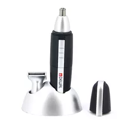 DEWAL PROFESSIONAL Машинка для стрижки в носу и ушах, 2 ножевых блока (черная)