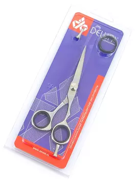 DEWAL PROFESSIONAL Ножницы парикмахерские прямые 5,5" (черные кольца)