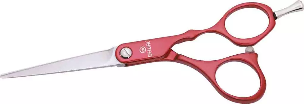 DEWAL PROFESSIONAL Ножницы парикмахерские прямые 6,0" (красные)