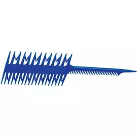 DEWAL PROFESSIONAL Расческа для мелирования, двойная синяя 21,5 см