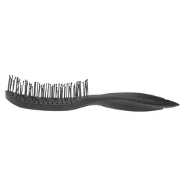 DEWAL PROFESSIONAL Щетка для укладки вогнутая, пластиковый штифт, 9 рядов (черная)