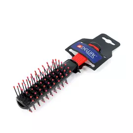 DEWAL PROFESSIONAL Щетка туннельная 2-х сторонняя, пластиковый штифт, 7 рядов (красная)