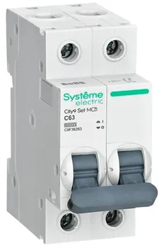 Автоматический выключатель Systeme Electric C9F36263 City9 Set С 63А 2P 6kA 230В