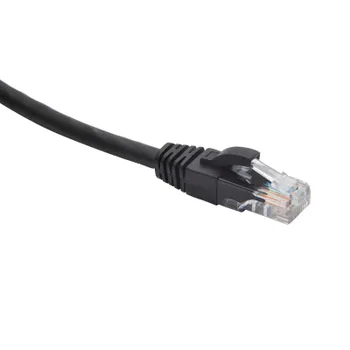 Патч-корд U/UTP кат.5e, 0.5м, RJ45-RJ45, черный, LSZH, Datarex (DR-181905)
