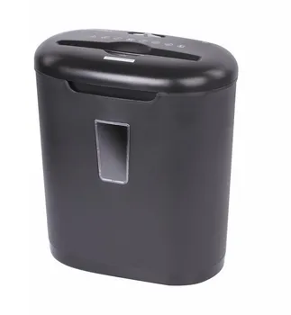 Шредер Brauberg S6, секретность P-3, фрагменты - 5 мм x 3.4 см, объем 16 л, кол-во листов до 6 шт., скобы, карты, черный (530963)