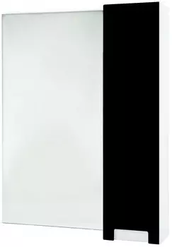 Зеркальный шкаф 68x80 см черный глянец/белый глянец R Bellezza Пегас 4610411001044