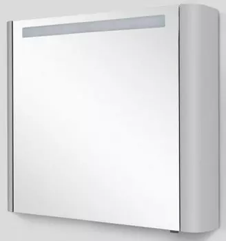 Зеркальный шкаф 80х70 см серый шелк глянец L Am.Pm Sensation M30MCL0801FG