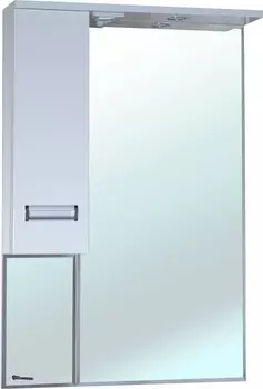 Зеркальный шкаф 58x80 см белый глянец L Bellezza Сиена 4613909002011