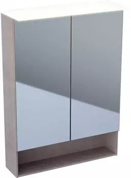 Зеркальный шкаф 59,5x83 см дуб мистик Geberit Acanto 500.644.00.2