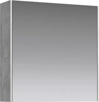 Зеркальный шкаф 61x60 см бетон светлый L/R Aqwella 5 Stars Mobi MOB0406/MOB0717BS/Z