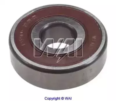 подшипник генератора! пластиковая обойма Mitsubishi 15x46x14\ Mazda, Isuzu 10-3022-4W WAI