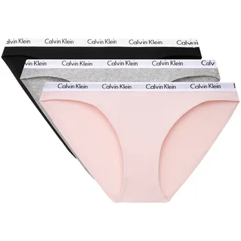 Комплект из 3 женских трусов CALVIN KLEIN, D4H-Space Black/Coconut Gray/Water Honey Pink