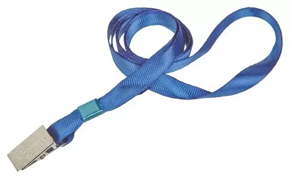 Держатель для бейджа Attache с клипом синий K-1081, 5 шт/уп