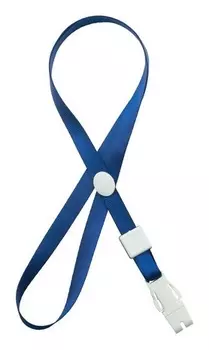 Держатель для бейджа C пластиковым замком синий Attache K-1022