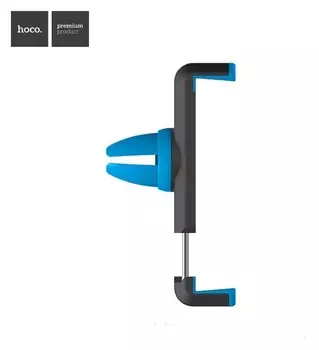 Держатель для смартфона в авто Hoco Cph01, поворотный, 4.5-6", хват до 78 мм, черно-синий