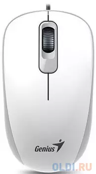 Мышь проводная Genius DX-110 белый USB + PS/2